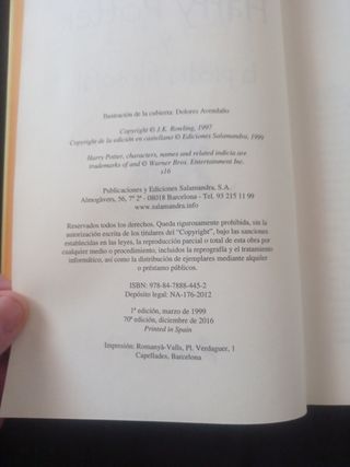Harry Potter Y La Piedra Filosofal