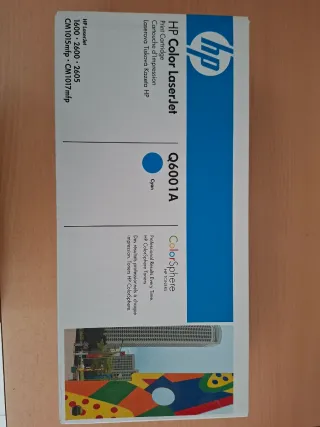 Tóner HP Color LaserJet Q6001A Cyan