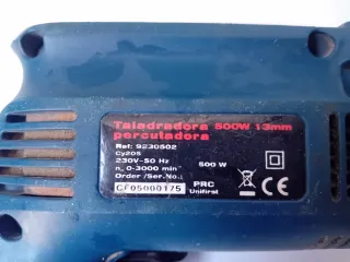 Taladradora Percutora 500W 13mm