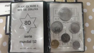 5 Carteras Monedas Mundial 82 España 1980