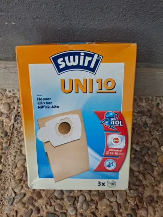  1 paquete de 3 bolsas Aspirador Swirl UNI 10