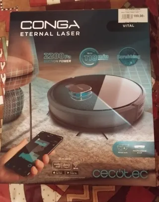 Cecotec Conga Eternal Laser Vital Robot Aspirador
