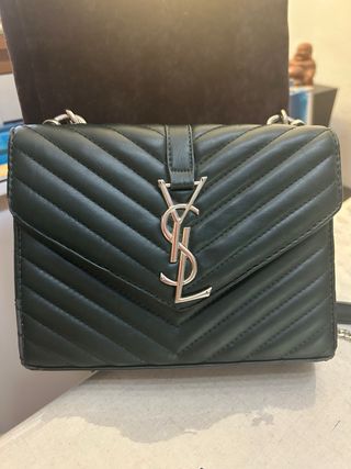 Bolso YSL Verde Chevron