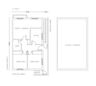 Piso con azotea privada