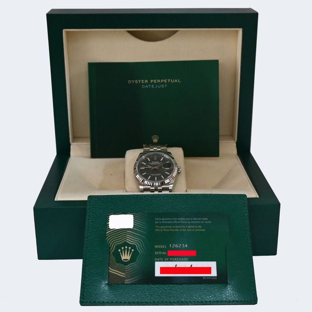 Rolex Datejust 36mm Bisel Oro Blanco Green Palm