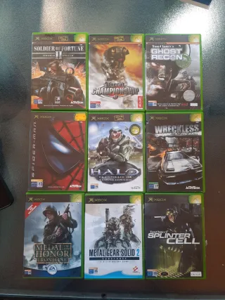 Carcasas Xbox: Soldier of Fortune, Halo, Splinter