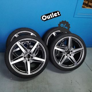 ÇO 4 LLANTAS ORIGINALES AMG CON NEUMATICOS R1