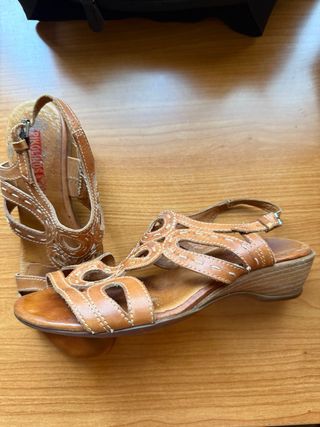Sandalias Pikolinos Piel Marrón Talla 37
