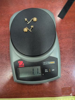 Pendientes Flor Circonita Oro