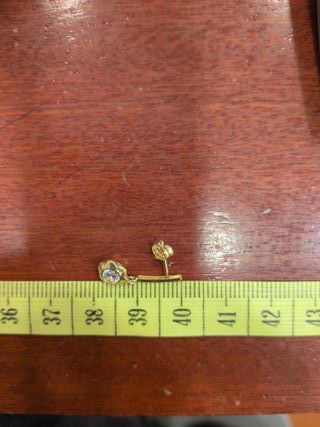 Pendientes Flor Circonita Oro