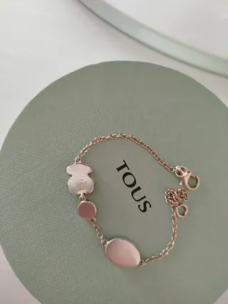 Pulsera Tous Original Oso Negro Piedras