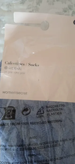 Pijama Mujer Women Secret Blanco y Gris Nuevo