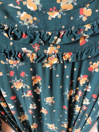 Vestido verde floral Alfred & Sister