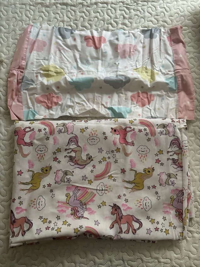 Funda Nórdica Cuna Unicornios y Arcoíris