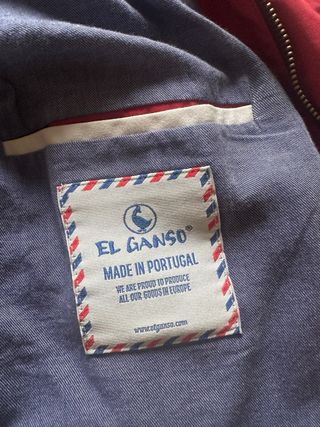 Chaqueta El Ganso Talla L Azul/Roja