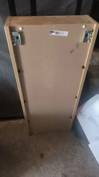 Armario de baño madera y cristal