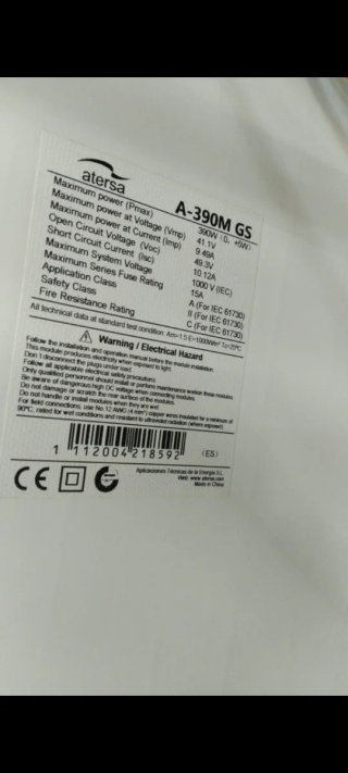 Panel solar 395W