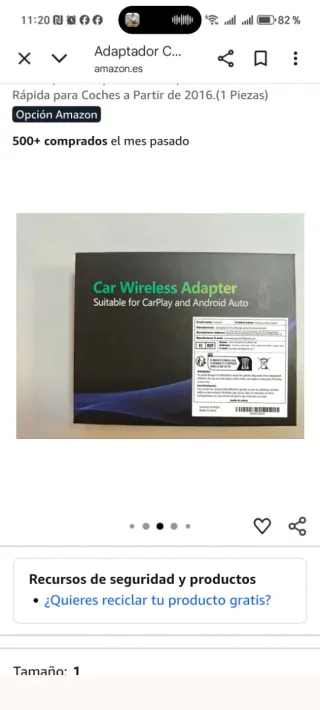 Adaptador Carplay y Android Auto