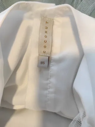 Vestido Comunión Blanco y Azul