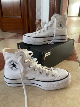 Converse Chuck Taylor All Star Plataforma Blancas