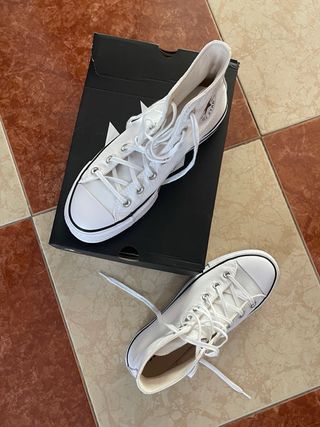 Converse Chuck Taylor All Star Plataforma Blancas