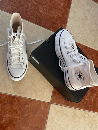 Converse Chuck Taylor All Star Plataforma Blancas