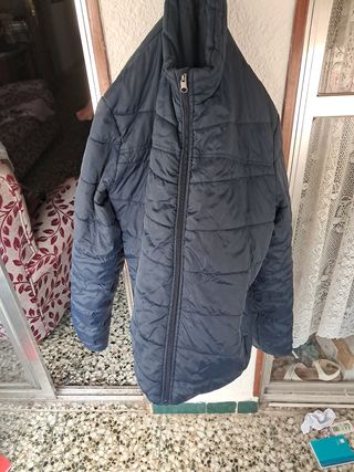Parka azul acolchada talla m/L