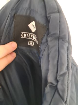 Parka azul acolchada talla m/L