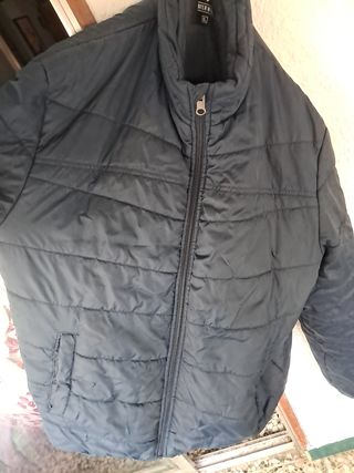 Parka azul acolchada talla m/L