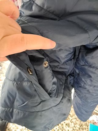 Parka azul acolchada talla m/L