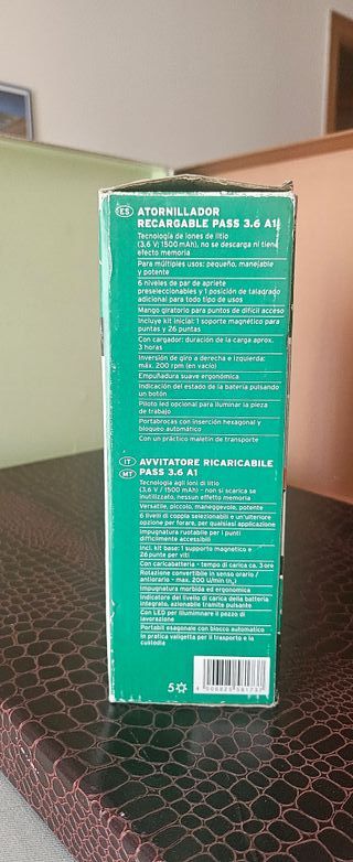 Atornillador Parkside PASS 3.6 A1