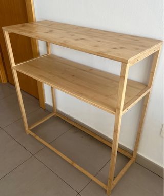 Estantería de bambú 2 niveles