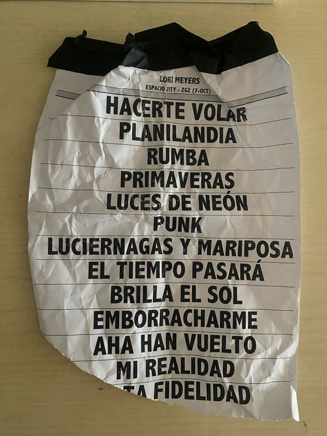 Set list Lori Meyers concierto Zaragoza