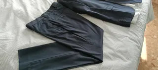Traje Mango Azul Talla M + Camisa Regalo