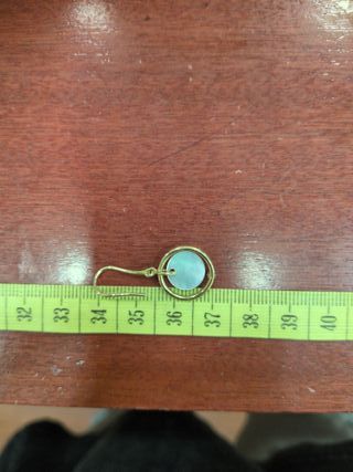 Pendientes Oro y Nácar Largos