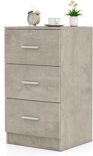 Comodino Camera da Letto 37 x 34 x 66,5cm, Cassett