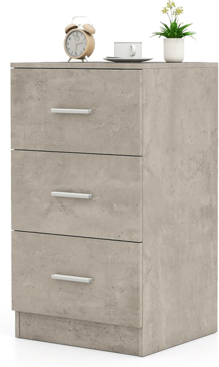 Comodino Camera da Letto 37 x 34 x 66,5cm, Cassett