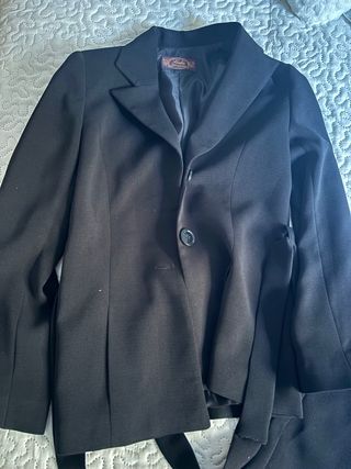 Traje Azafata Chaqueta y Vestido azul marino 