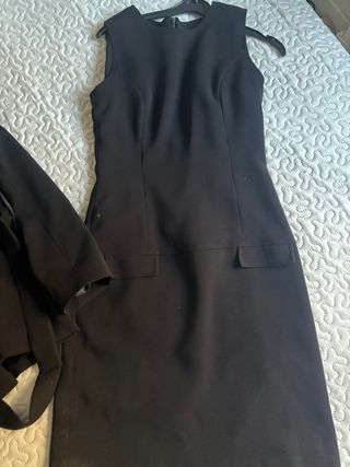 Traje Azafata Chaqueta y Vestido azul marino 