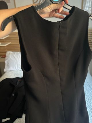 Traje Azafata Chaqueta y Vestido azul marino 