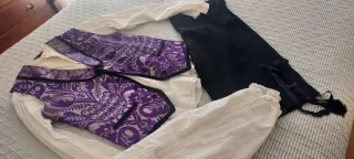 Traje Baturro Morado y Blanco