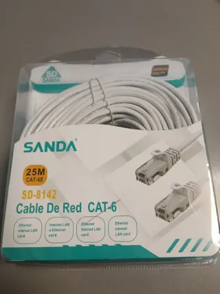 Cable internet CAT6 hasta 25 metros a estrenar