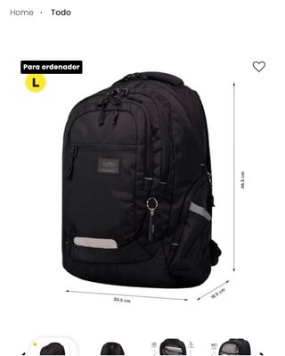 Mochila Totto Negra Talla L