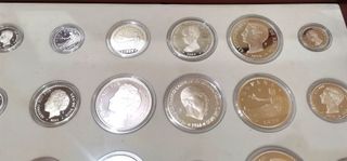 Monedas Historia de la peseta, plata.