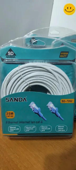 CABLE INTERNET 25Metros  CAT 6 A ESTRENAR 