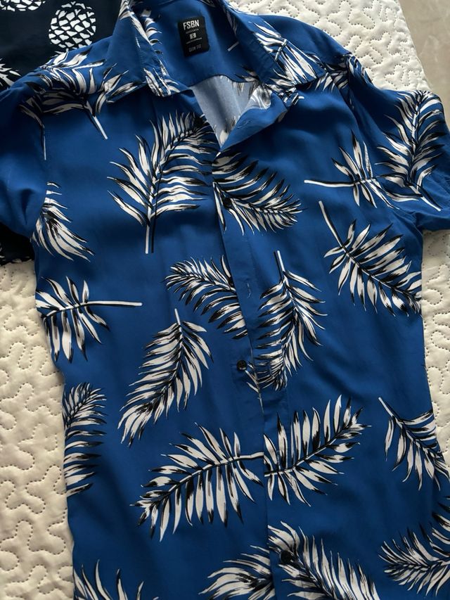 Lote 3 Camisas Estampadas Hombre Talla XS