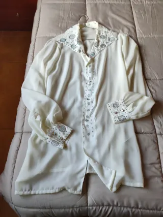 Camisa Vintage Larga Disfraz