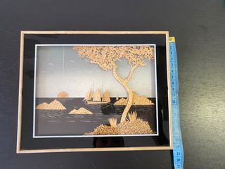 Quadretto vintage sughero anni 70