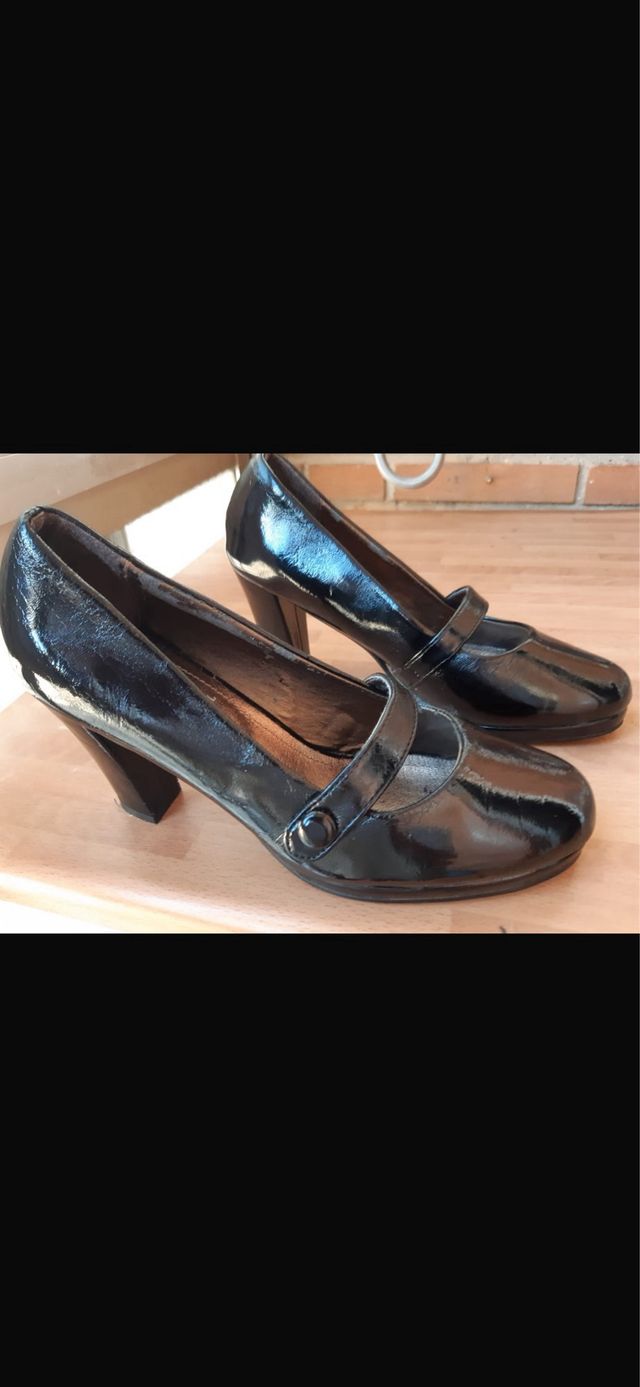 Zapatos Natural Moda Negros Talla 35