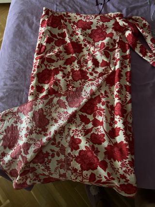 Falda Pareo Estampada Flores